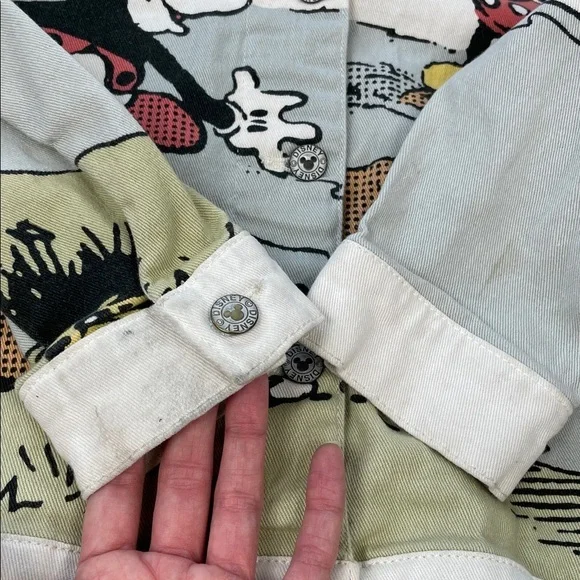 Disney Parks Rare Her Universe Mickey and Minnie Denim Jacket Sz XS - Picture 11 of 14